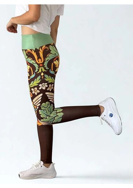 3D Baskılı Özel Tasarım Premium Kalite Etnik Desen Hoodıe&tayt 2'li Takım