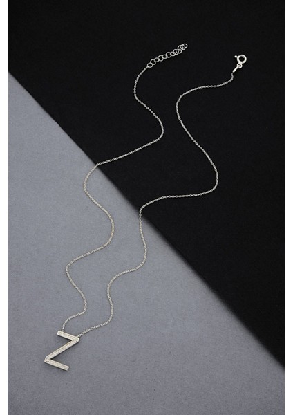 925 Ayar Gümüş Z Harfi Kolye - 23091702 fırsatları