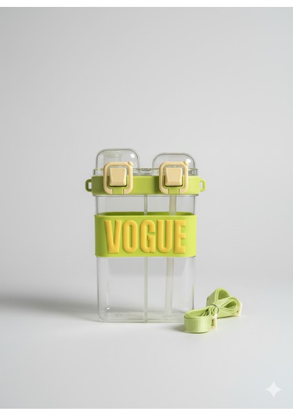 Çift Bölmeli Vogue Matara, Çift Kapaklı, Pipetli, Boyun Askılı Çocuk Okul Suluk Anaokulu fiyatları