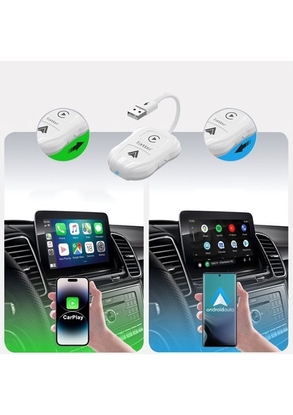 CP01 2-in-1 Tak-Çalıştır Type-C to USB Kablosuz CarPlay Adaptörü | Kablosuz Bağlantı, Hızlı ve Pratik Kurulum indirimleri