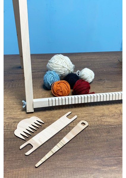 Ahşap Halı Kilim Dokuma Tezgahı Seti - Ipli Set fiyatları