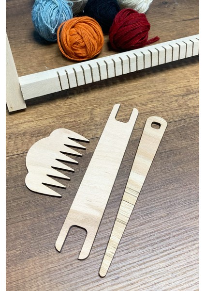 Ahşap Halı Kilim Dokuma Tezgahı Seti - Ipli Set modelleri