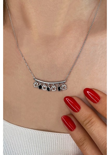 925 Ayar Gümüş Kelebek Figürlü Kolye - 23180901 fiyatları