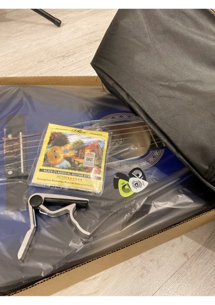 Klasik 4/4 Mavi Gitar Seti modelleri