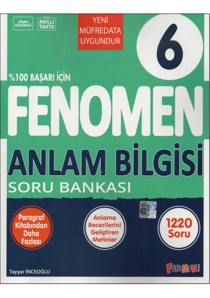 Fenomen 6.sınıf Anlam Bilgisi Soru Bankası