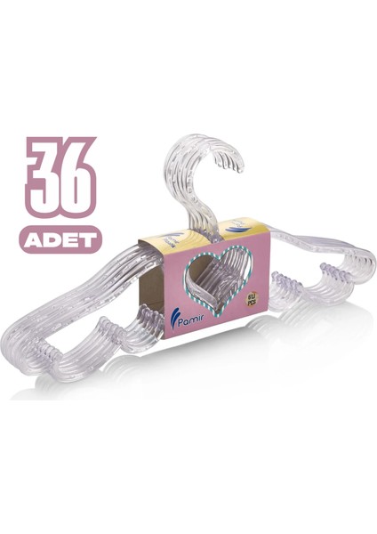 36 Adet Melek Kristal Askı Elbise Askısı