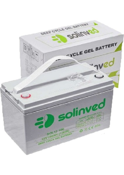 12V 100AH Jel Akü Deep Cycle Korumalı Solinved fiyatları