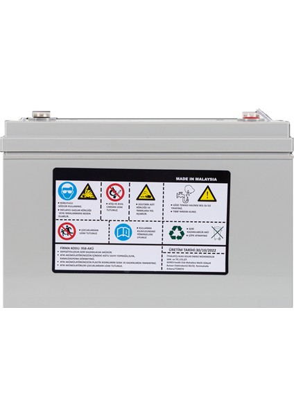 12V 100AH Jel Akü Deep Cycle Korumalı Solinved modelleri