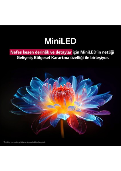 65QNED9MA6B 65'' 165 Ekran Uydu Alıcılı 4K Ultra HD webOS QNED TV indirimleri