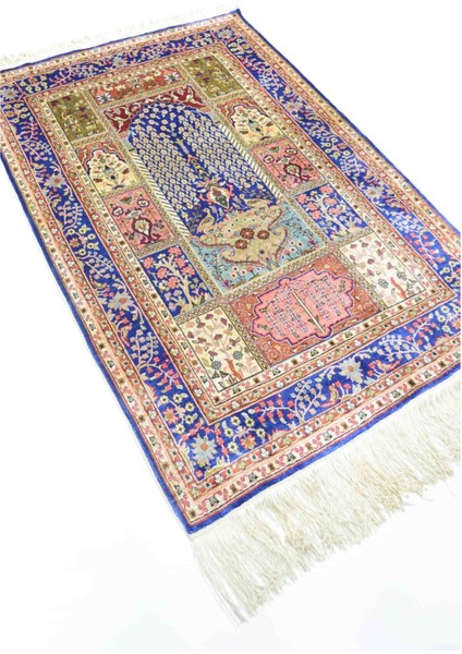 Saf Ipekten El Dokuma Namazlık Kayseri Halısı 78X116 cm (0.90 M²) modelleri