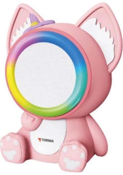 Taşınabilir Rgb Işılı Sevimli Figürlü Mikrofonlu Karaoke Bluetooth Hoparlör fiyatları