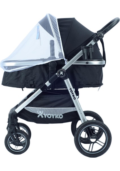 Luxury I-Size Travel Sistem Bebek Arabası 3 In 1 Siyah Silver