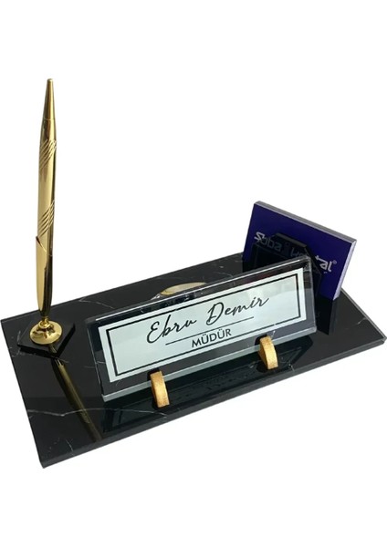 Kişiye Özel Premium Yüksek Kalite Uv Baskılı Kristal Masa Isimliği