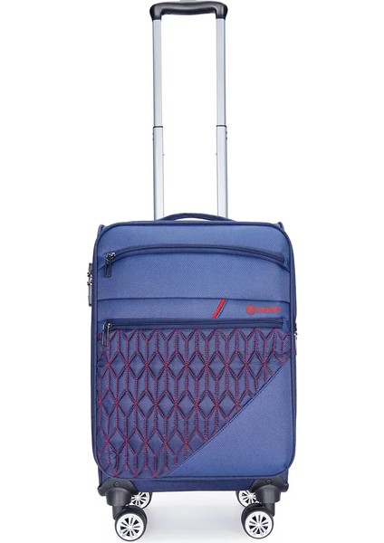 Valiz Büyük Boy WX-3001 Model Vita Serisi Büyük Boy Lacivert Kumaş Valiz