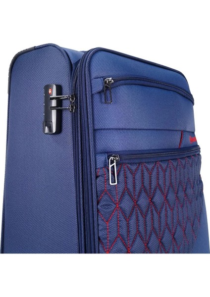 Valiz Büyük Boy WX-3001 Model Vita Serisi Büyük Boy Lacivert Kumaş Valiz indirimleri