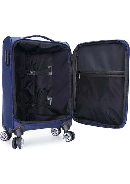 Valiz Büyük Boy WX-3001 Model Vita Serisi Büyük Boy Lacivert Kumaş Valiz