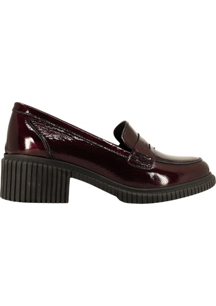 26302532R Hakiki Rugan Deri Kadın Loafer Ayakkabı
