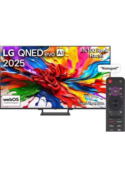 85QNED93A6A 85'' 215 Ekran Uydu Alıcılı 4K Ultra HD webOS QNED Evo TV