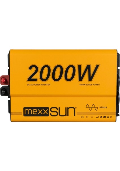 Mexxsun Tam Sınus 24V 2000W Inverter