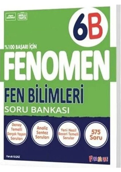6. Sınıf Fen Bilimleri Fenomen B Soru Bankası Fenomen YAYINLARI/2025-26