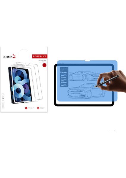 iPad Pro 11 2024 Uyumlu Mnc Paper-Like Ekran Koruyucu-Şeffaf