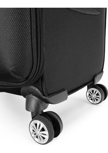 Valiz Büyük Boy WX-3001 Model Vita Serisi Büyük Boy Siyah Kumaş Valiz