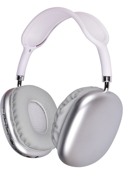 Mnc P9 Hi-Fi Ses Kalitesi Ayarlanabilir ve Katlanabilir Kulak Üstü Bluetooth Kulaklık-Beyaz