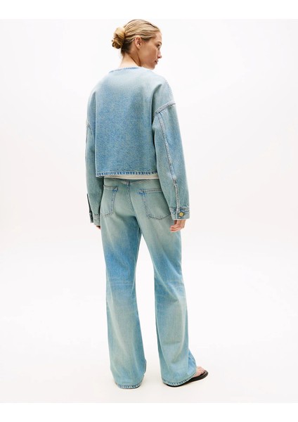 Lex Kısa Denim Kadın Ceket WW0WW467401A4 modelleri