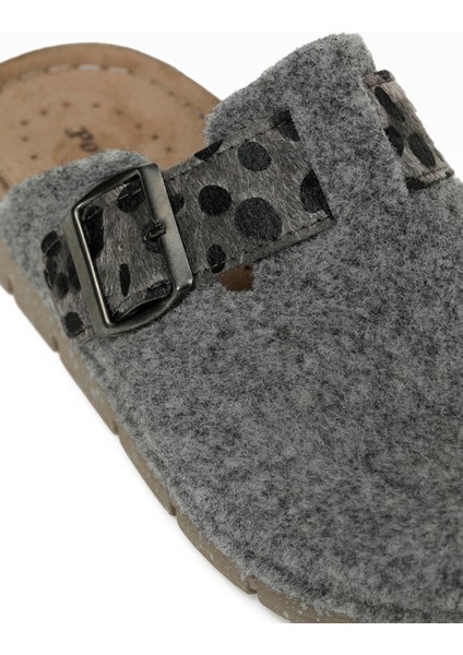 609034.Z5PR Gri Kadın Sabo Terlik