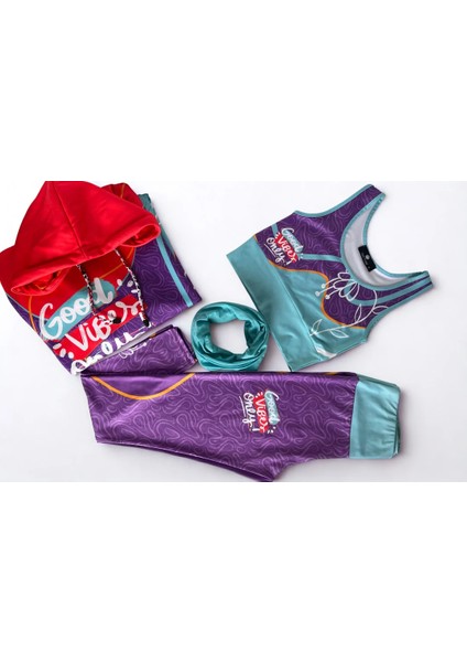 3D Baskılı Özel Tasarım Premium Kalite Mor 4'lü Takım