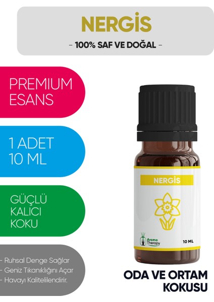 Nergis Esansiyel Koku Yağı Buhardanlık Yağı Difüzör Esansı Hobi Esans Ortam Oda Kokusu 10 ml