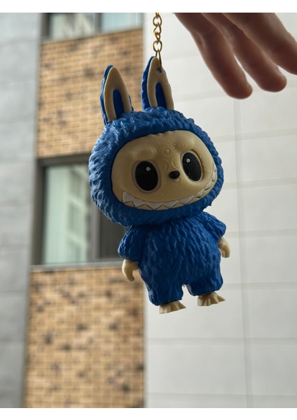 Labubu 2'li Figür Oyuncak / 14CM Labubu Figürü Charm Şeklinde Asılabilir Oyuncak /taraftar Renkelri