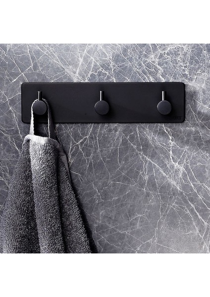 Askılık Yapışkanlı Dikdörtgen Çubuklu 3 Kancalı