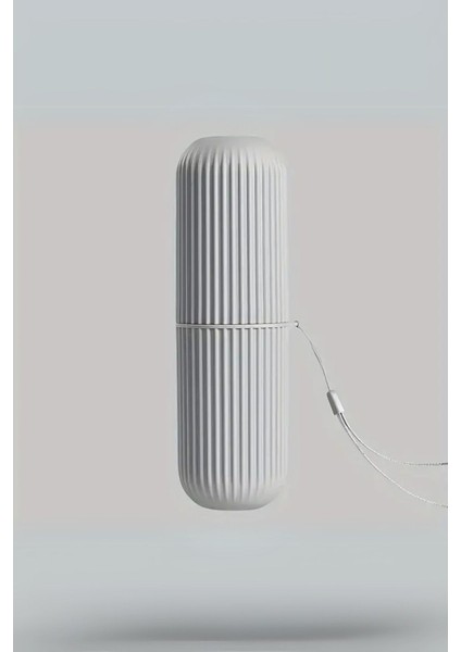 Mithra Life Seyahat Tipi Gri Plastik Diş Fırçası, Gözlük, Aksesuar Kutusu Saklama Kabı MIT1209