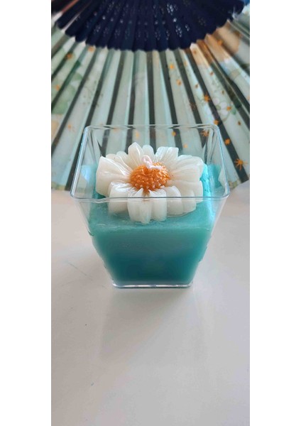 Dekoratif Kokulu Mum – Özel Hediyelik, Şık Tüllü ve Kurdeleli Sunum (El Yapımı)