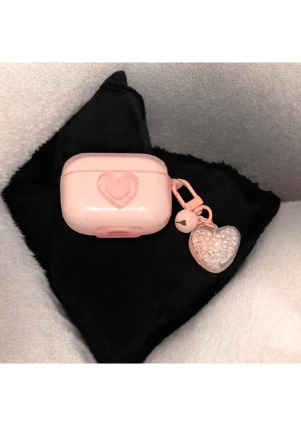 Airpods Kabartmalı Kalp Desenli Kılıf Pro 2 modelleri