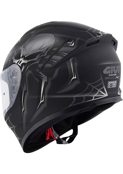 Gıvı 50.x Arachno Mat Siyah-Gri Kask modelleri