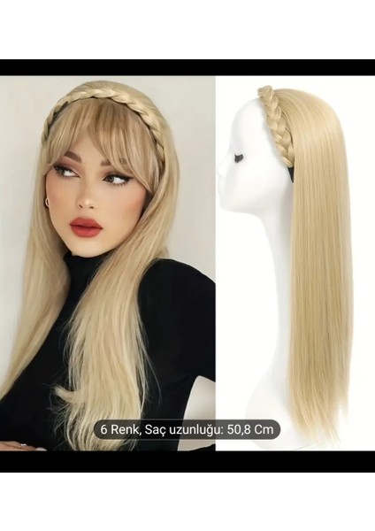 Peruk Sarısaç Tak Çık Ürünler Isıya Dayanıklı Uzun Gür Yeni Nesil Saçlar