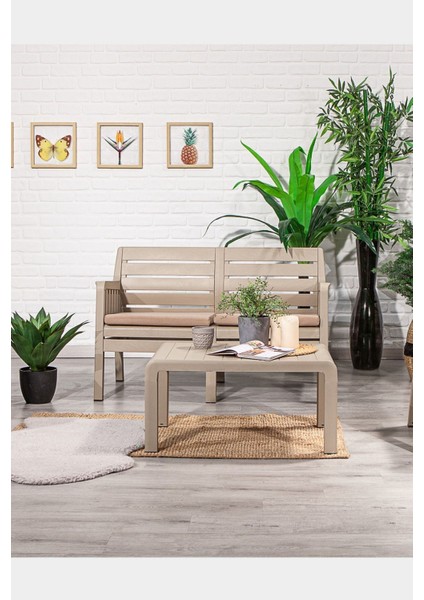 Lara Antrasit Bahçe, Balkon ve Teras Oturma Takımı – UV Korumalı Dayanıklı Polipropilen, Şık ve Modern Tasarım fırsatları