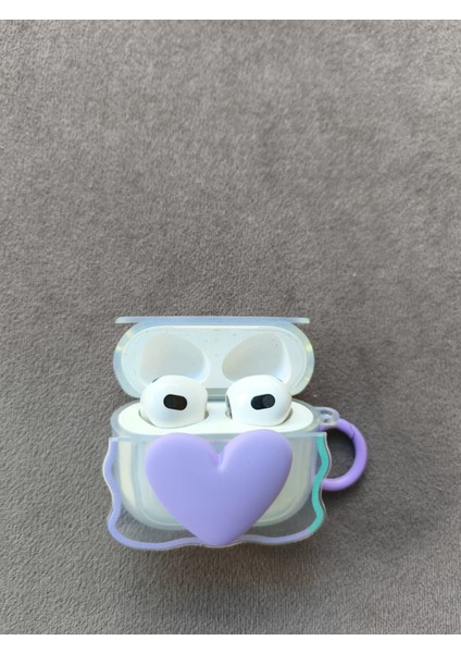 Airpods Kabartma Mor Kalp Desenli Kılıf Pro 2 fiyatları