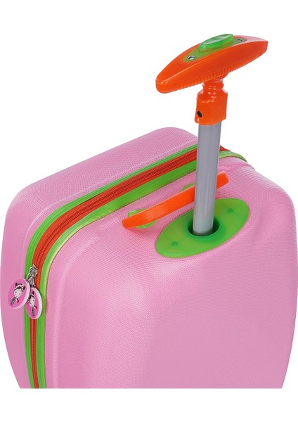 WX-410 Pembe Kız Çocuk Valiz 55 cm 2 kg ABS Malzeme