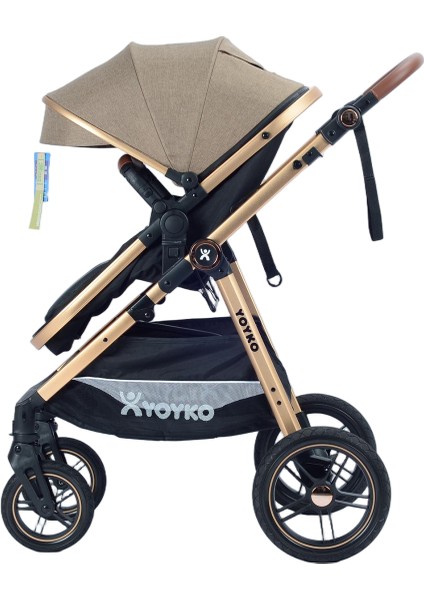 Luxury I-Size Travel Sistem Bebek Arabası 3 In 1 Coffee Rose modelleri