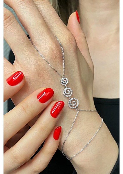 925 Ayar Gümüş Girdap Şahmeran - 45100200