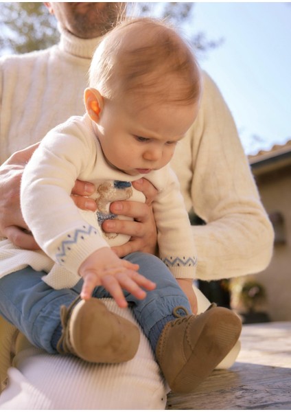 Newborn Erkek Bebek Kazak ve Pantolon Set
