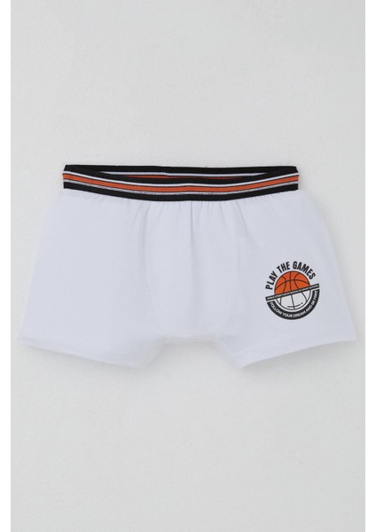 Erkek Çocuk Atlet Boxer Takım Motivasyon Temalı 1-12 Yaş, Beyaz modelleri