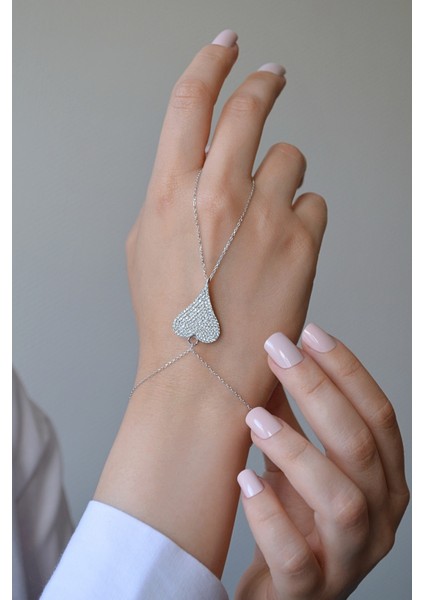 925 Ayar Gümüş Kalp Şahmeran - 45095001