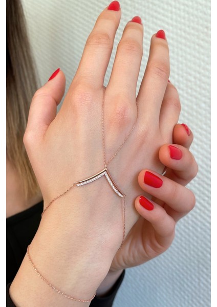 925 Ayar Gümüş Rose V Şahmeran - 45097701