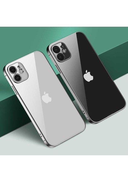 iPhone 12 Pro Kılıf Mnc Gbox Kapak-Gümüş fırsatları