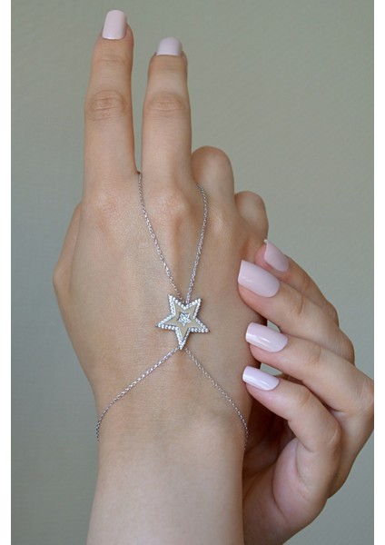 925 Ayar Gümüş Yıldız Şahmeran - 45095101