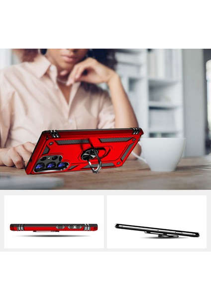 Galaxy S23 Ultra Kılıf Mnc Vega Kapak-Mavi indirimleri